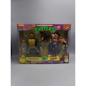 Teenage Mutant Ninja Turtles TMNT Michelangelo‎ vs Bebop 2 Pack Action Figures